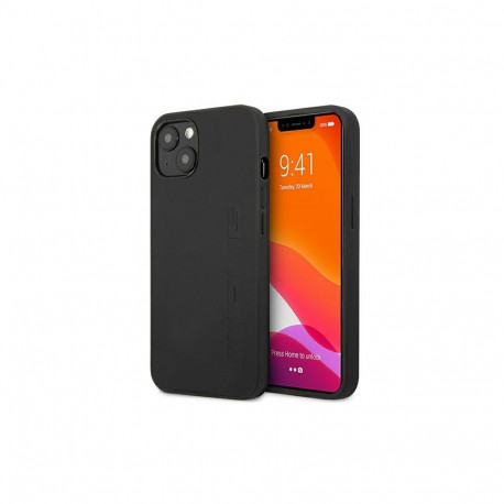 AMG AMHCP14MDOLBK iPhone 14 Plus 6.7 "black / black hardcase Leather Hot Stamped