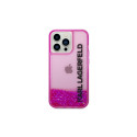 Karl Lagerfeld KLHCP14LLCKVF iPhone 14 Pro 6,1" różowy/pink hardcase Liquid Glitter Elong Karl Lagerfeld KLHCP14LLCKVF iPhone 14 Pro 6,1" różowy/pink hardcase Liquid Glitter Elong