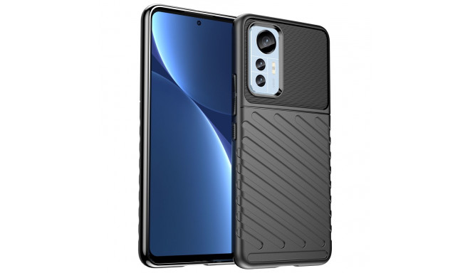 Thunder Case case for Xiaomi 12 Lite silicone armor case black