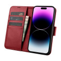 iCarer Wallet Case 2in1 iPhone 14 Pro Leather Flip Case Anti-RFID red (WMI14220726-RD)
