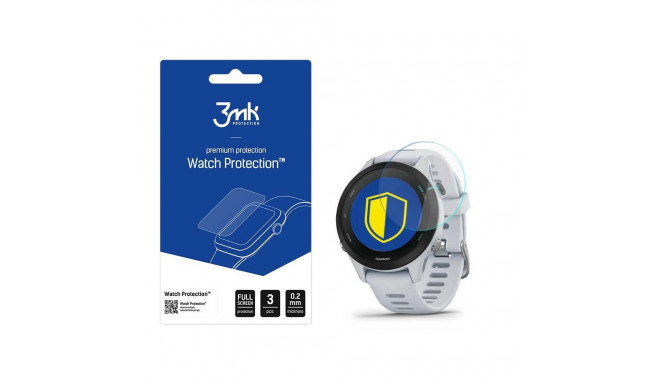 3mk Watch Protection™ v. FlexibleGlass Lite hybrid glass on Garmin Forerunner 255s Music