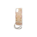 Guess GUHCP13SHFLSD iPhone 13 mini 5.4" gold/gold hardcase Flower Strap
