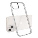 Spring Case case for iPhone 14 Plus silicone case with a frame light pink