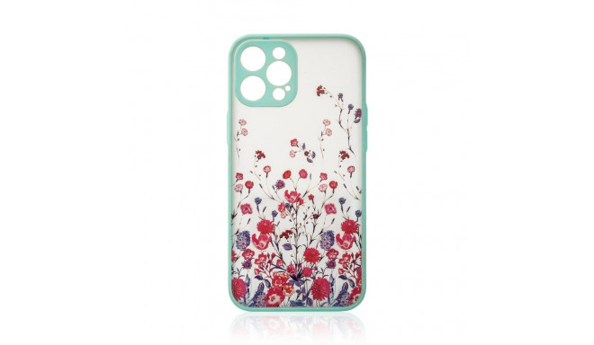 Design Case for iPhone 12 Pro Max flower case light blue