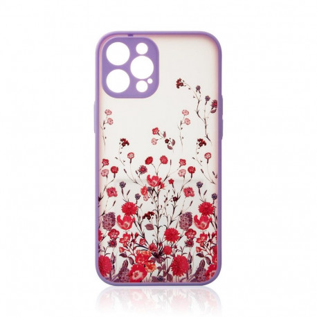 Case Design Apple iPhone 12 Pro Max, floral purple