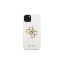 Guess GUHCP13SLS4GGWH iPhone 13 mini 5.4" white/white hard case Silicone 4G Logo