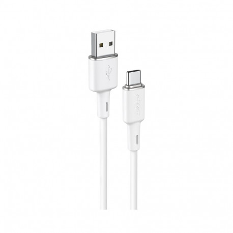 Acefast USB cable - USB Type C 1.2m, 3A white (C2-04 white)