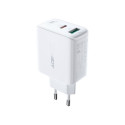 Acefast wall charger USB Type C / USB 32W, PPS, PD, QC 3.0, AFC, FCP white (A5 white)