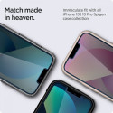 Spigen Glas.tR EZ Fit Privacy Tempered Glass for iPhone 13 / 13 Pro / 14 / 16e - 2 pcs.