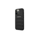 AMG AMHCP13LGSEBK iPhone 13 Pro / 13 6,1" czarny/black hardcase Leather Debossed Lines