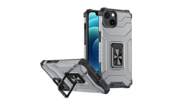 Crystal Ring Case Kickstand Tough Rugged Cover for iPhone 13 mini black