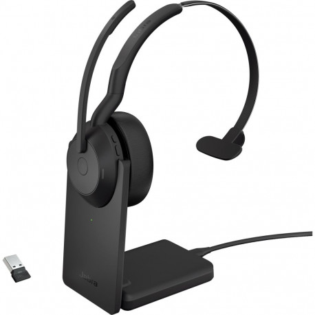 Evolve2 55, mit Ladestation (schwarz, Mono, UC, USB-A, Link380a)