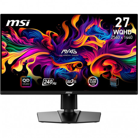 MSI MAG 271QPXDE QD-OLED E2, gaming monitor - 26.5 - black, WQHD, Adaptive-Sync, USB-C, 240Hz panel
