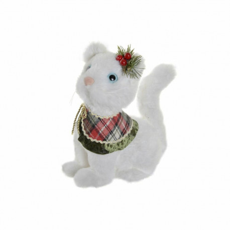 Dekoratiivkuju DKD Home Decor Polüester Kass (19 x 10 x 20 cm)