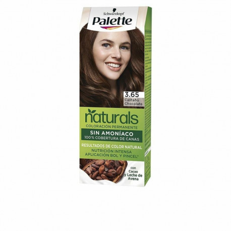 Püsivärv Schwarzkopf Palette Natural Nº 3.65 Nº 3.65-Castano Chocolate (1 Ühikut)