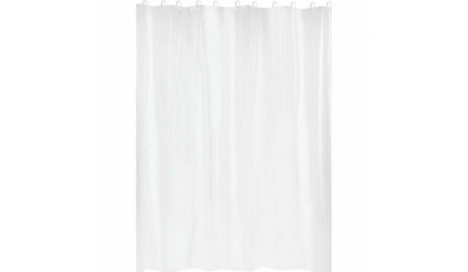Shower Curtain Gelco White PVC PEVA 180 x 200 cm