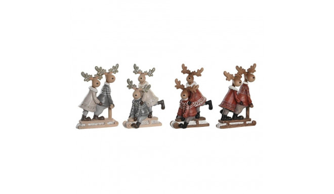 Christmas bauble DKD Home Decor Resin Reindeer (13 x 6 x 18 cm) (4 Units)