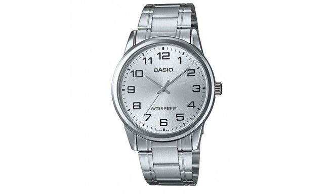 Unisex Kell Casio COLLECTION Valge Hõbedane (Ø 38 mm)
