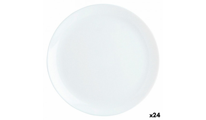 Lame taldrik Luminarc Diwali Valge Klaas Ø 27 cm (24 Ühikut)