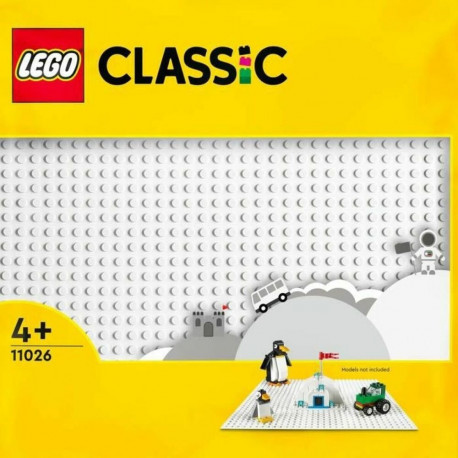 Alustugi Lego 11026 Classic The White Building Plate Valge