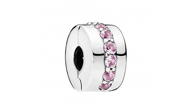 Naiste Amuletid Pandora PINK SPARKLING ROW CLIP