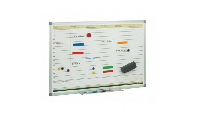 Board Faibo 60 x 90 cm Weekly Planner White