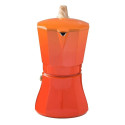 Italian Coffee Pot Oroley Petra Orange Aluminium 9 Cups