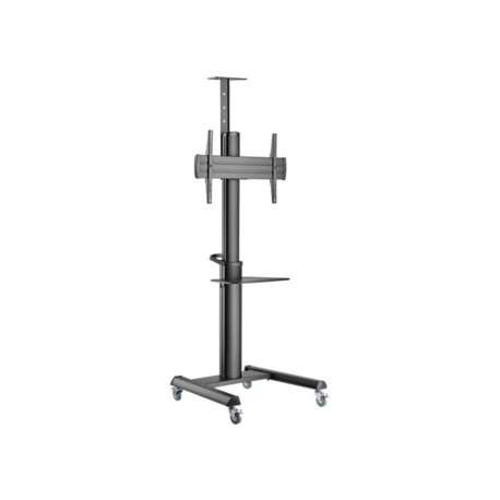 Gembird TVS-70T-02 alumiiniumist teleri põrandastatiiv ratastega, 37"–70", must