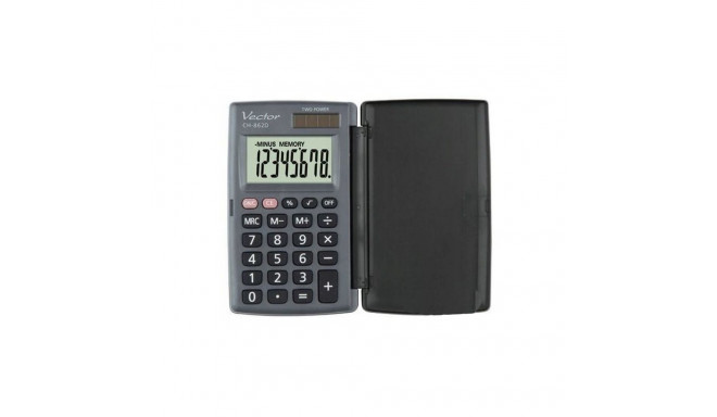 Vector KAV CH-862D taskukalkulaator kaanega, hall