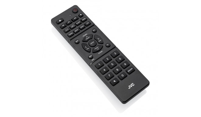 JVC RD-E874B torn Bluetooth 20 W must, hõbedane