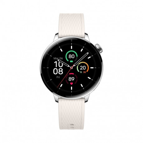 OnePlus Watch 3 43mm 3.35 cm (1.32") AMOLED digitaalne 466 x 466 pikslit puuteekraan hõbedane, titaa