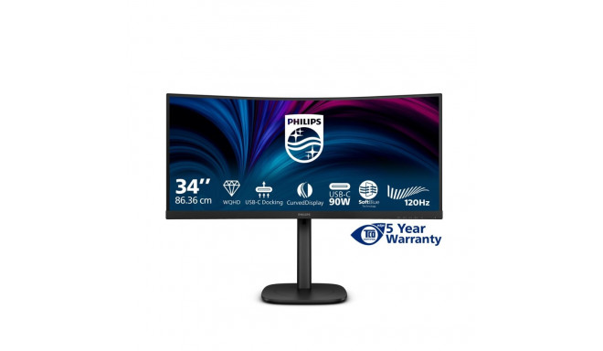 Philips 3000 series 34B2U3600C/00 arvutimonitor 86,4 cm (34") 3440 x 1440 pikslit Wide Quad HD LCD m