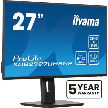 iiyama ProLite XUB2797UHSNP-B1 computer monitor 68.6 cm (27") 3840 x 2160 pixels 4K Ultra HD LED Bla