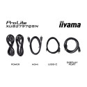 iiyama ProLite 27’’ QHD IPS-tehnoloogiaga paneel USB-C doki ja RJ45 (LAN)-iga