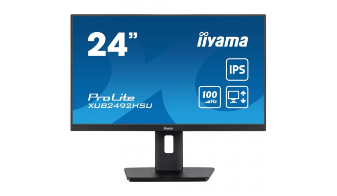 iiyama 24" IPS-tehnoloogiaga paneel kõrguse reguleeritava alusega ja 100Hz värskendussagedusega