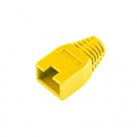 Kummist kate 8p8c RJ45 kollane (50 tk.)