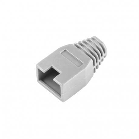 Oslona gumowa wtyku 8p8c RJ45 szara (50 tk.)