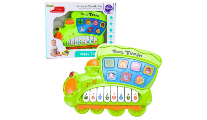 Pianinko Elektryczne Edukacyjne Dla Malucha Lokomotywa Zielone