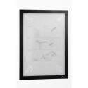 Inforaam magnetiline DURAFRAME WALLPAPER A4, must, tundlikule aluspinnale (puit, tapeet, plast), Dur
