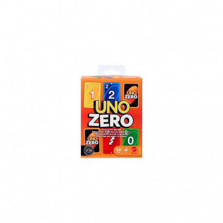 Games UNO Zero Card Game for Kid, Adult &amp; Family Nights, Parties &amp; Travel, Includes 