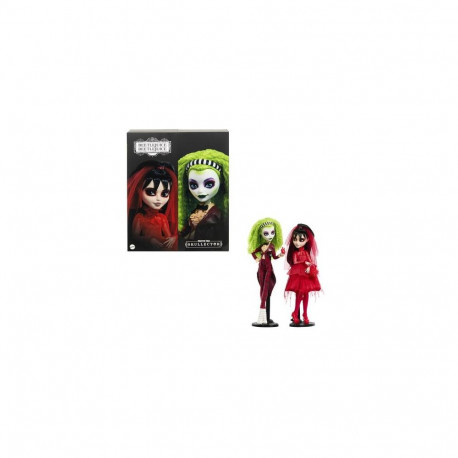 Monster High Skullector Betelgeuse and Lydia Collectible Dolls, Beetlejuice Beetlejuice 2-Pack