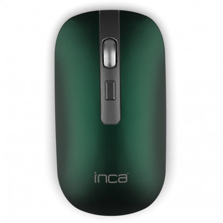 "INCA Maus IWM-531RY 1600 DPI,Wireless & BT, Akku, Grün retail"