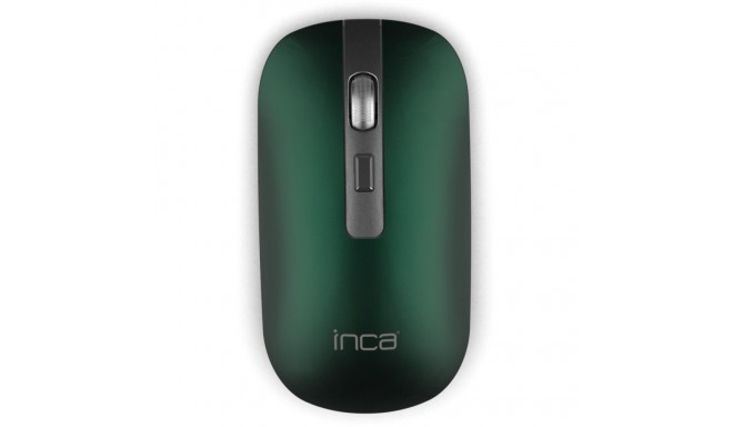 "INCA Maus IWM-531RY 1600 DPI,Wireless & BT, Akku, Grün retail"
