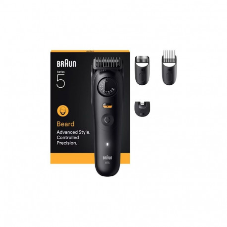 "Braun Series 5 Beard Trimmer BT5520 244992 Akku/Netz matt black 4 Aufsätze"