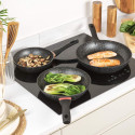 Salter BW11459BRMFOB Megastone Thermo Collar 3-Piece Frying Pan Set - 20/24/28cm Salter BW11459BRMFOB Megastone Thermo Collar 3-Piece Frying Pan Set - 20/24/28cm