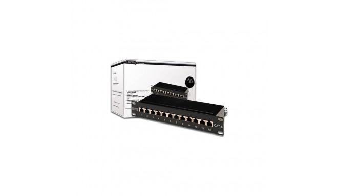 Digitus patch paneel 10" 1U 12x RJ-45 kat. 6 LSA (DN-91612S)