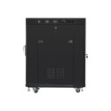 Lanberg põrandal seisev 19" 15U 600x800 must klaasuksega rack-kapp LCD V2
