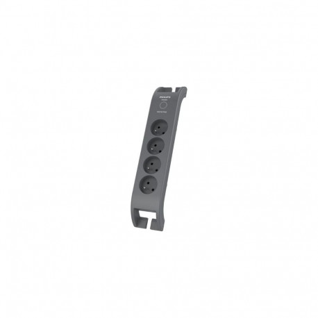 Philips ülepinge kaitsega pikendusjuhe 4 pistikupesa 2 m hall (SPN3140A/60)