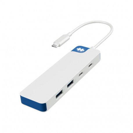 Hyper HyperDrive Flex 4-portiline USB-C kombopistik, valge/sinine | HD5200BUGL