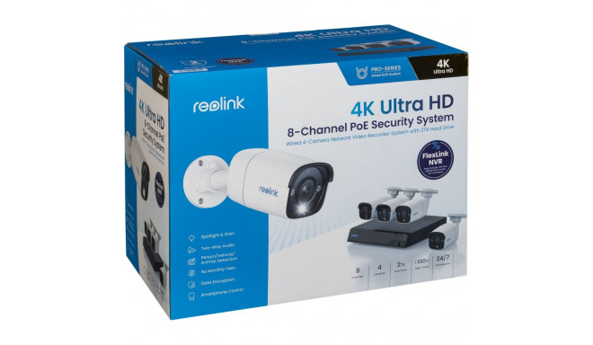 Reolink NVS8-8MB4 4K UltraHD PoE valveesüsteem